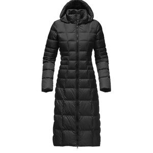 North Face long puffer down coat