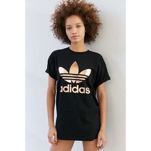 Adidas Rose Gold Trefoil Logo Tee