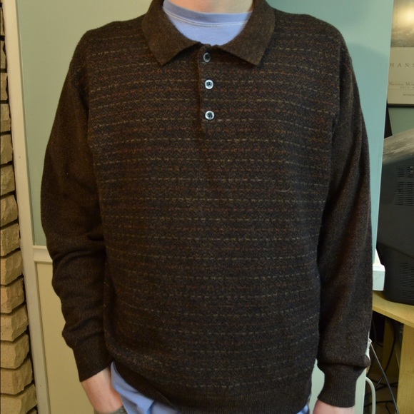 Vintage Geoffrey Beene Collared Sweater, L - Picture 2 of 4