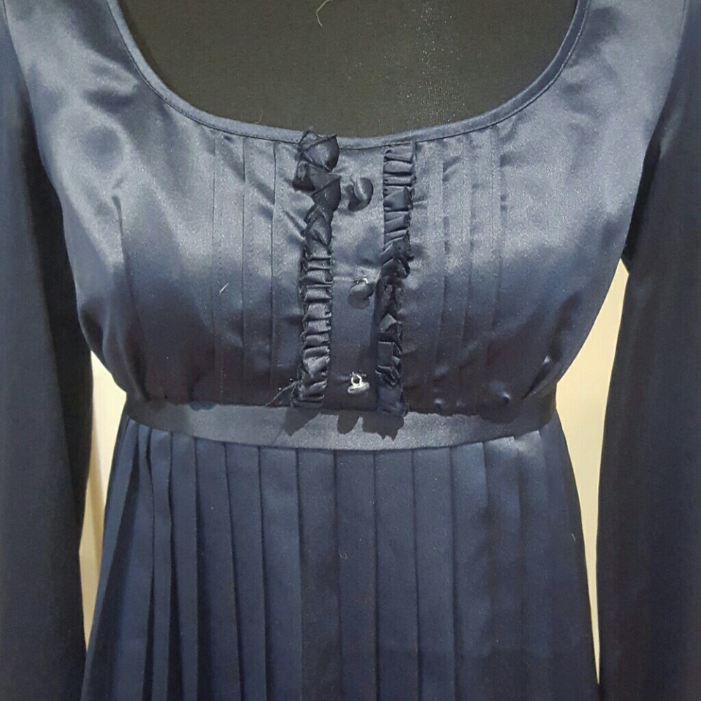 Blue Max and cleo satin pleated dress - Picture 2 of 3