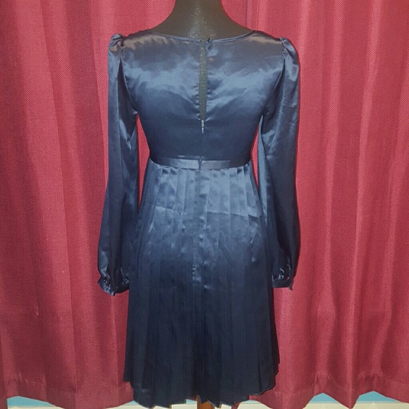 Blue Max and cleo satin pleated dress - Picture 3 of 3