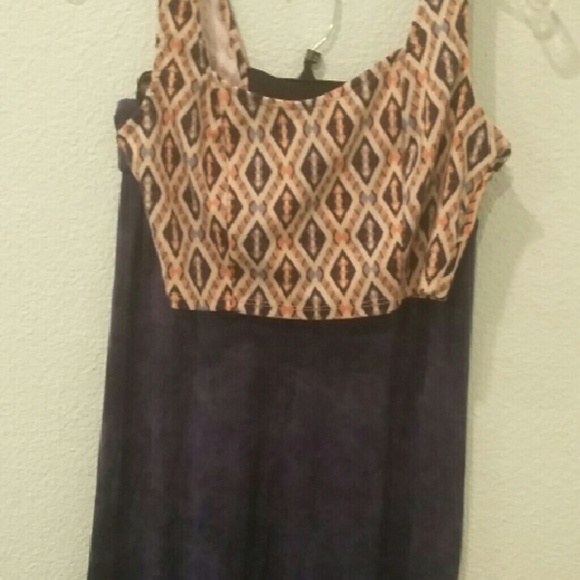 Crop top and long skirt