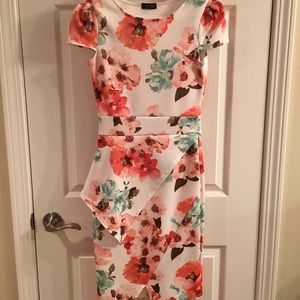 Floral Peplum Dress