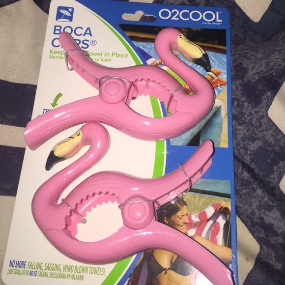 Accessories - O2COOL Flamingo Boca Clips *New*
