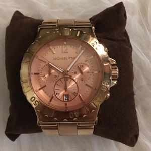 Michael Kors women's rose gold watch