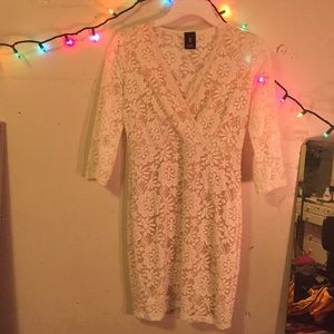 Nude Lace Bodycon dress