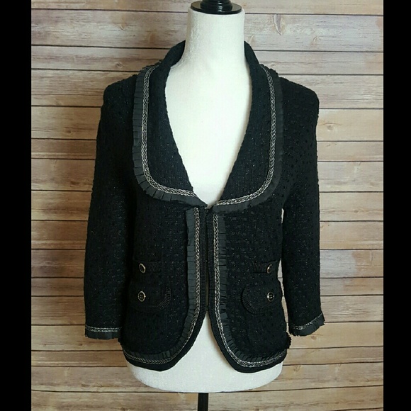 White House Black Market Jackets & Blazers - WHBM Black Stitched Jacket