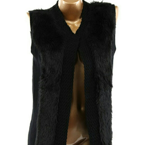 LONG VEST W/FUR - Picture 2 of 4