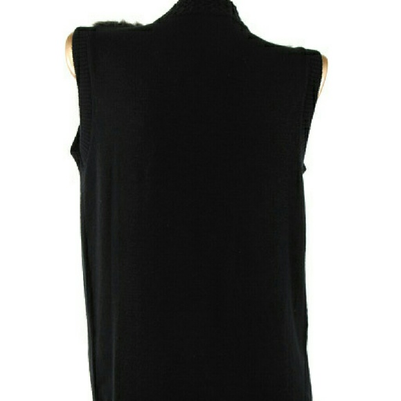 LONG VEST W/FUR - Picture 3 of 4