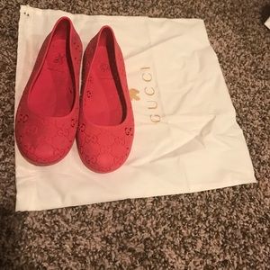 Pink Gucci shoes