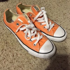Orange Converse - Size 7