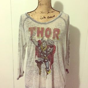 Thor size large sheer long sleeve shirt