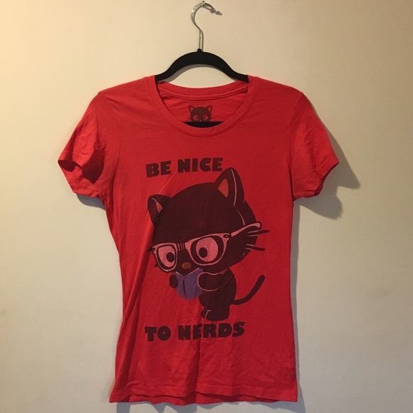 Vintage Sanrio Chococat "be nice to nerds" T-shirt