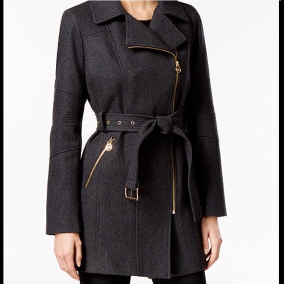 New authentic Michael Kors pea coat gray