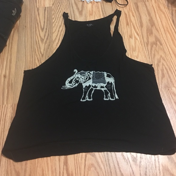 Embroidered Elephant Brandy Meville Tank - Picture 1 of 3