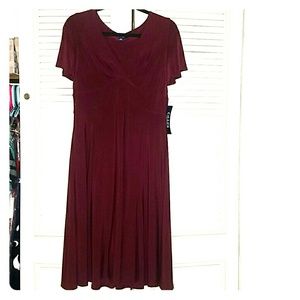 Burgundy dress