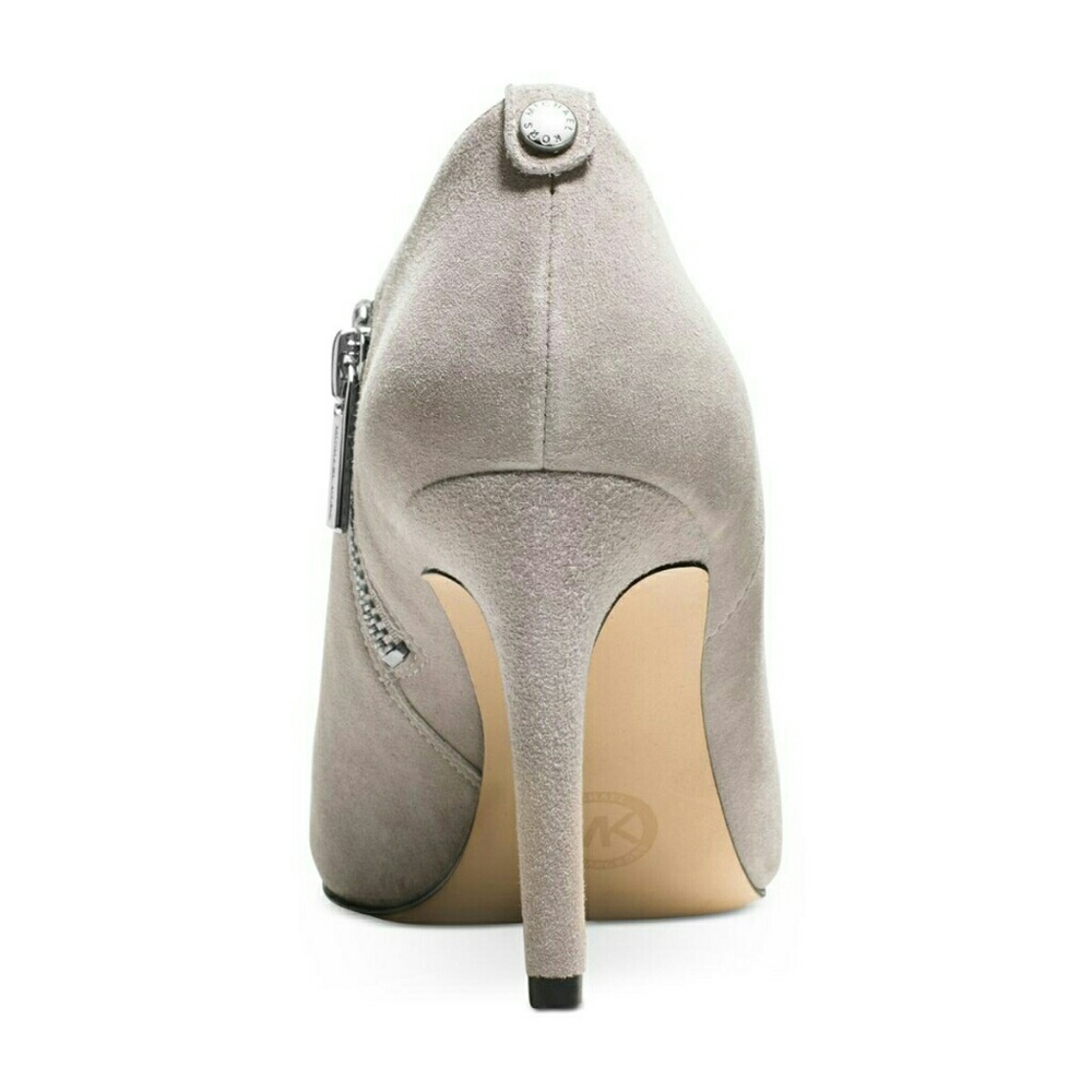 New! MICHAEL KORS Suede Booties Grey Ankle Boots - Picture 2 of 3