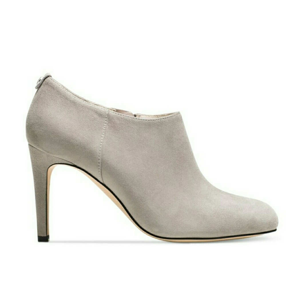 New! MICHAEL KORS Suede Booties Grey Ankle Boots - Picture 3 of 3
