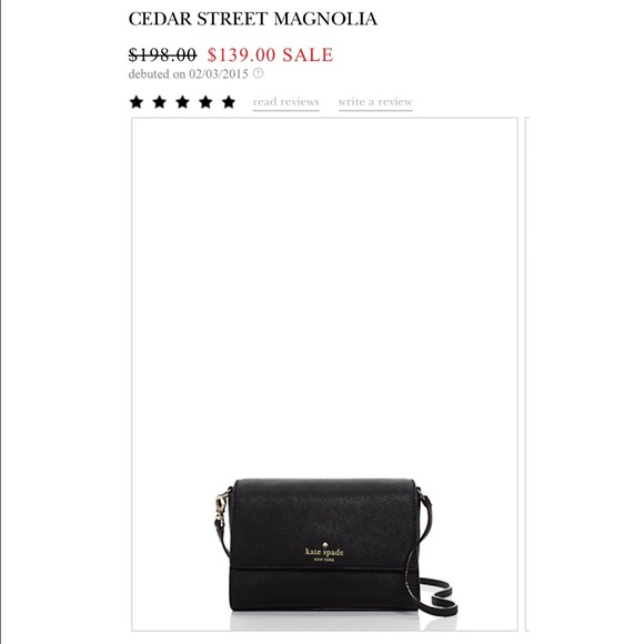 Kate Spade black crossbody purse