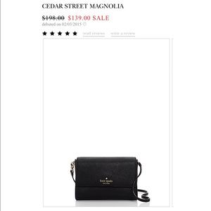 Kate Spade black crossbody purse