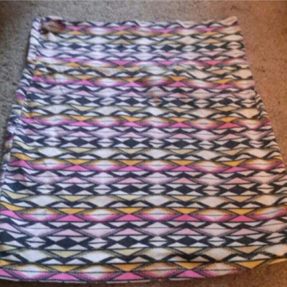 Colorful multicolored skirt