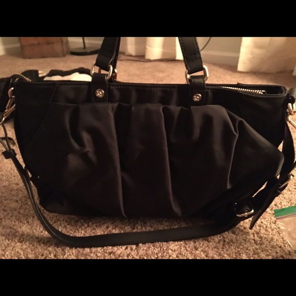 Black Multi Functional Kinza Handbag - image 4