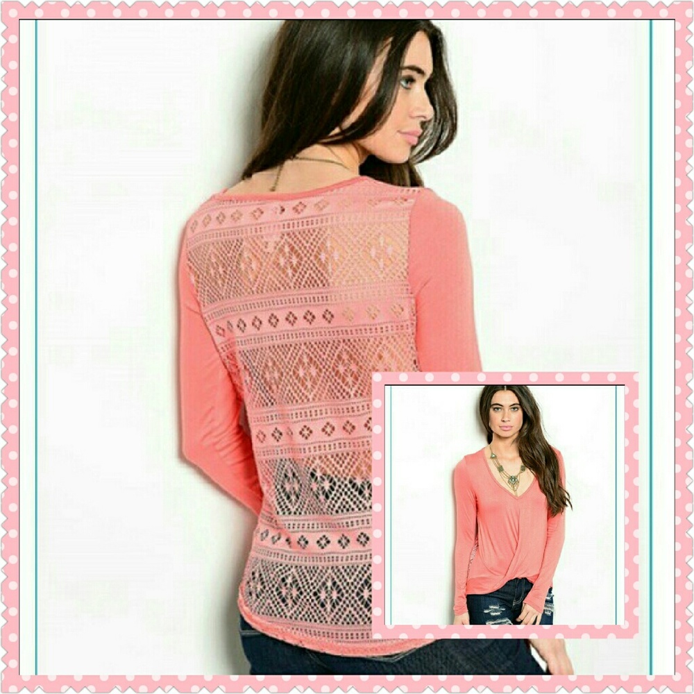 LONG SLEEVE V - NECK TOP