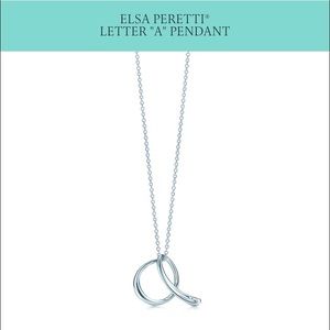 Tiffany & Co. ELSA PERETTI LETTER "A" PENDANT
