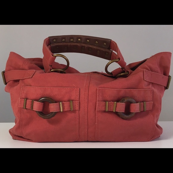 GAP shoulder / tote bag in red canvas.