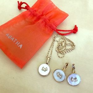 AGATHA Paris Earrings and Necklace Set
