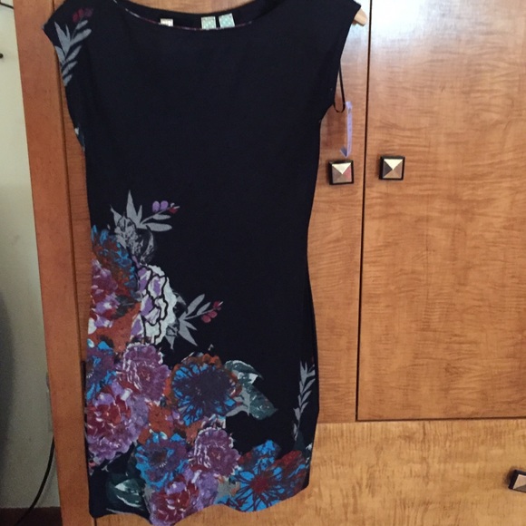 Never worn dress feels like warm wool with stretch