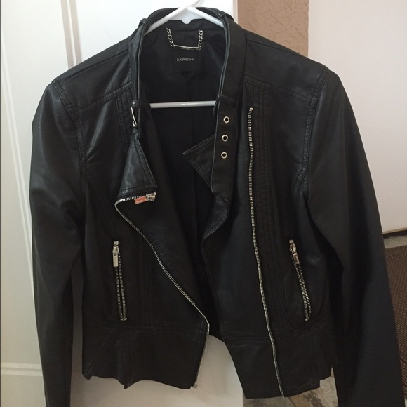 Black (Minus The) Leather Zip Moto Jacket