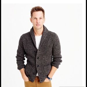 Marled Lambswool Cardigan Sweater brand new