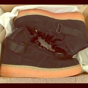 Woman's suede Air Force ones