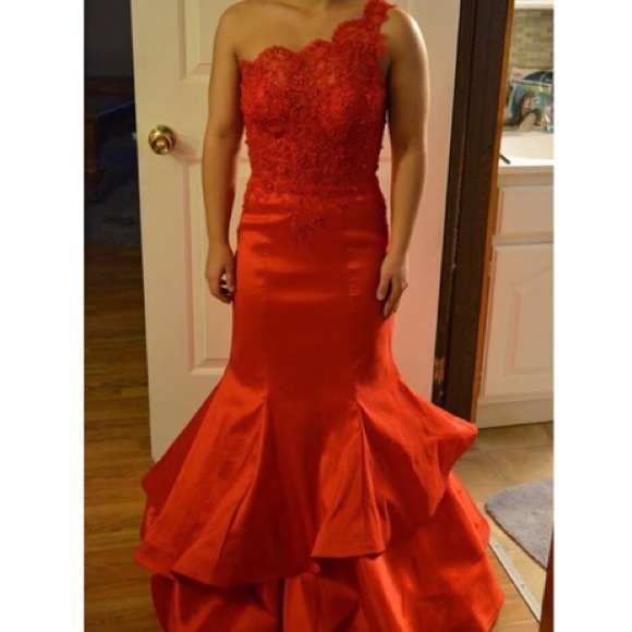 Red Mermaid Dress