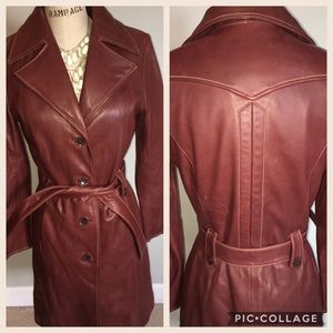 Wilsons Leather burgundy coat with Thinsulate