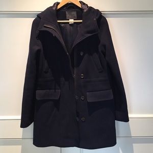 Fabulous navy, hooded peacoat