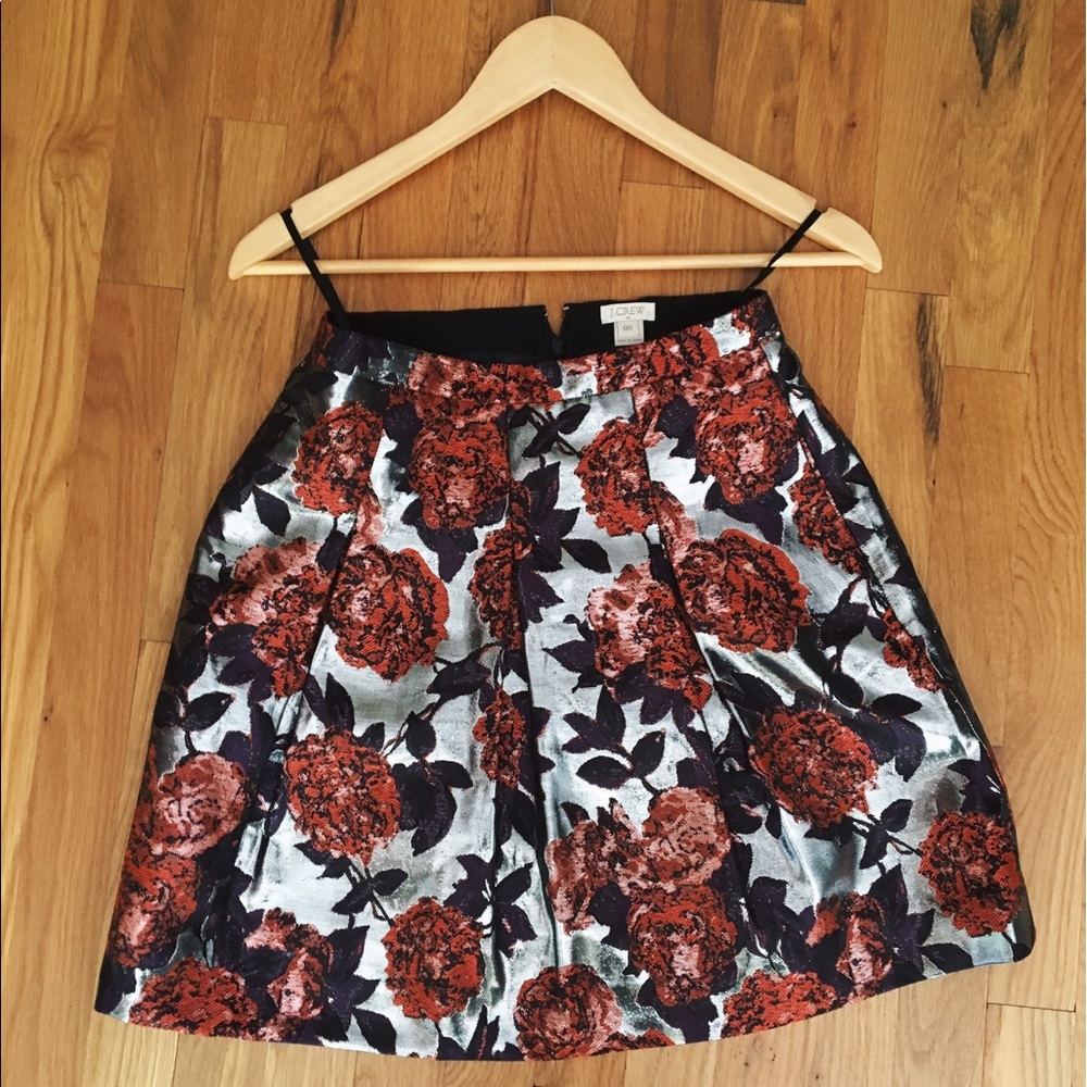 JCrew Factory metallic skirt