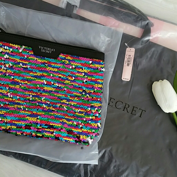 Nwt Beautiful Vs Tote bag + Sequin  pouch - Picture 4 of 4