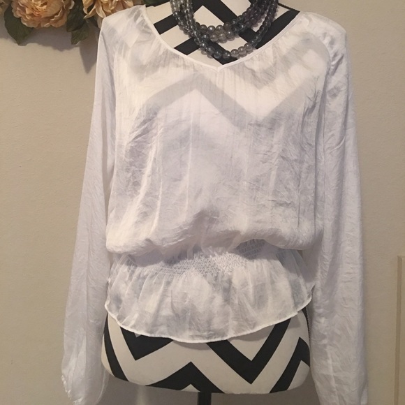 Michael Kors white polyester blouse