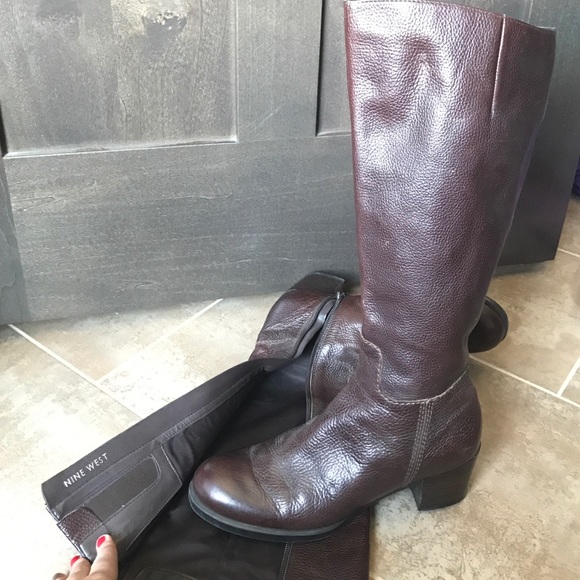 Brown Nine West Knee High Boots