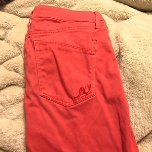 Pretty orange colored jeans