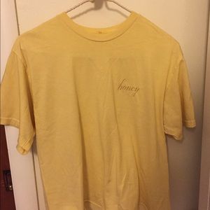 Brandy Melville Honey Embroidery Tee