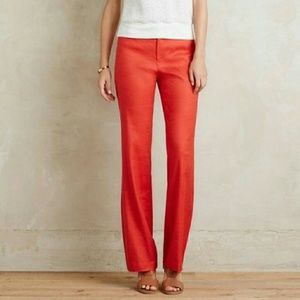 🔮New Anthropologie Linen Benton Trousers