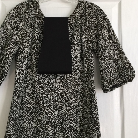 Lilly Pulitzer Black and White Rose Dress - Picture 2 of 2
