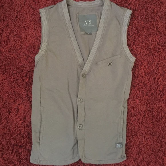 Armani Exchange vest. Very cute detailing. XS