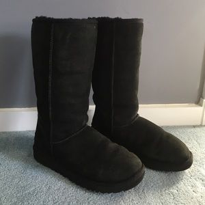Tall Black Uggs Size 8