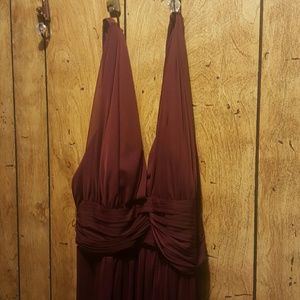 Burgundy red dress