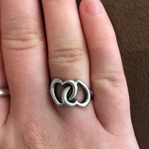 James Avery Linked Hearts Ring