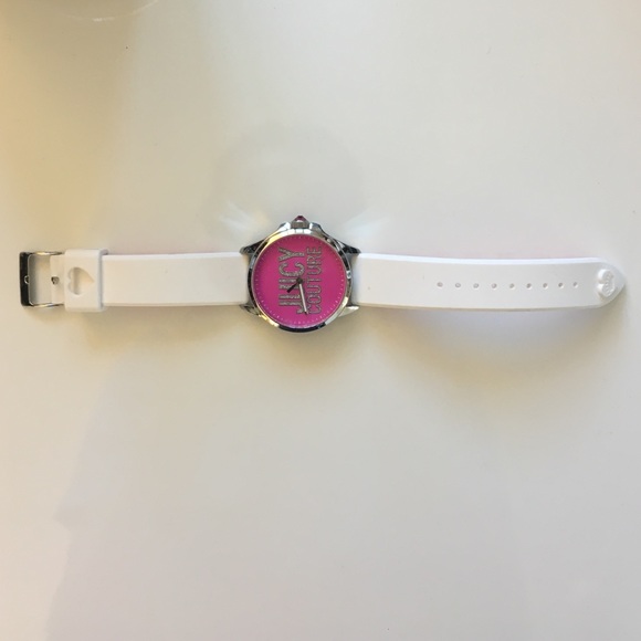 Juicy couture pink and white watch